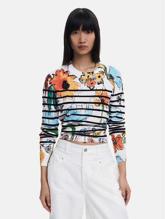 Desigual Пуловер 25SWJF21 Цветен Regular Fit за Жени цена