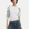 Desigual Пуловер 25SWJF31 Бял Regular Fit за Жени цена