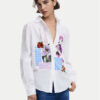 Desigual Риза Flowers Minnie 25SWCW24 Бял Regular Fit за Жени цена