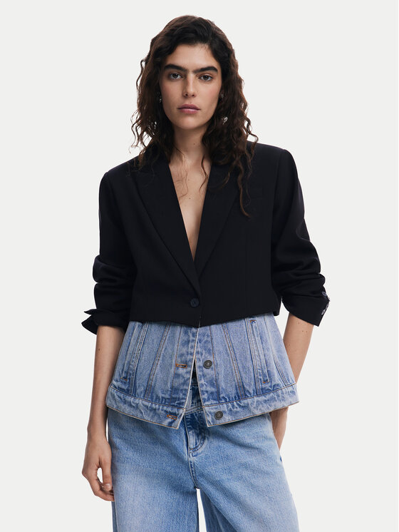 Desigual Сако 25SWEW28 Черен Regular Fit за Жени цена