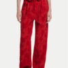 Desigual Текстилни панталони Suitrojo 25SWPW33 Червен Straight Fit за Жени цена