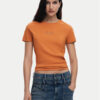 Desigual Тишърт 25SWTK15 Оранжев Regular Fit за Жени цена