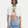 Desigual Тишърт 25SWTKAN Екрю Regular Fit за Жени цена