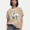 Desigual Тишърт Lemon 25SWTKAE Бежов Regular Fit за Жени цена