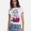 Desigual Тишърт Misuri 25SWTKA9 Бял Regular Fit за Жени цена