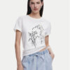 Desigual Тишърт Paraguay 25SWTKAB Бял Regular Fit за Жени цена