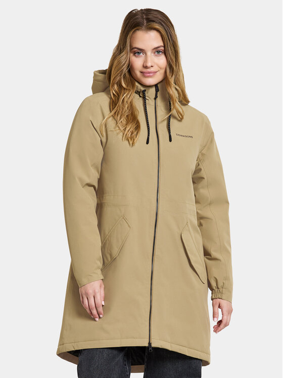 Didriksons Парка Marta-Lisa Wns Prk 2 504823 Бежов Regular Fit за Жени цена