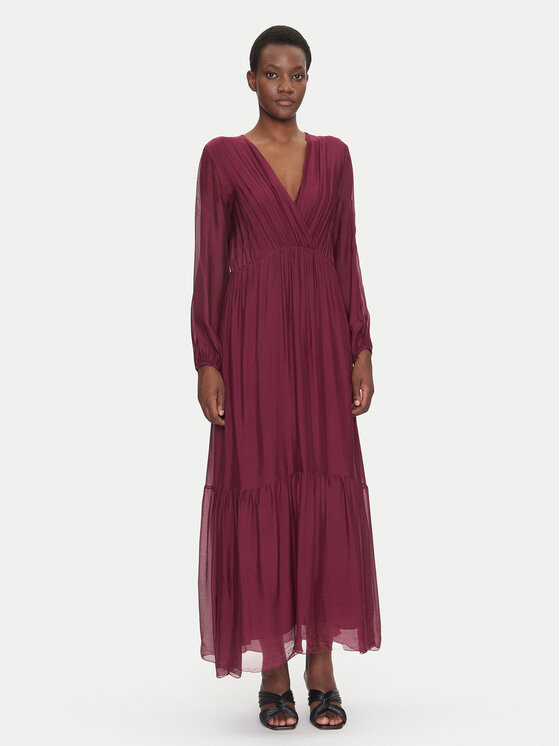 Dixie Лятна рокля A207W050 Бордо Regular Fit за Жени цена
