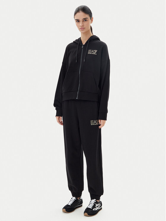 EA7 Emporio Armani Анцуг 7W000110 AF12473 MC004 Черен Loose Fit за Жени цена