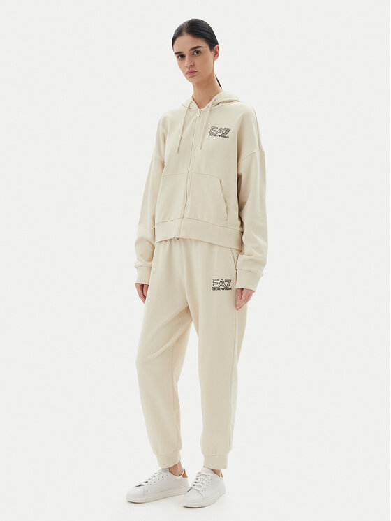 EA7 Emporio Armani Анцуг 7W000110 AF12473 U1079 Бежов Loose Fit за Жени цена