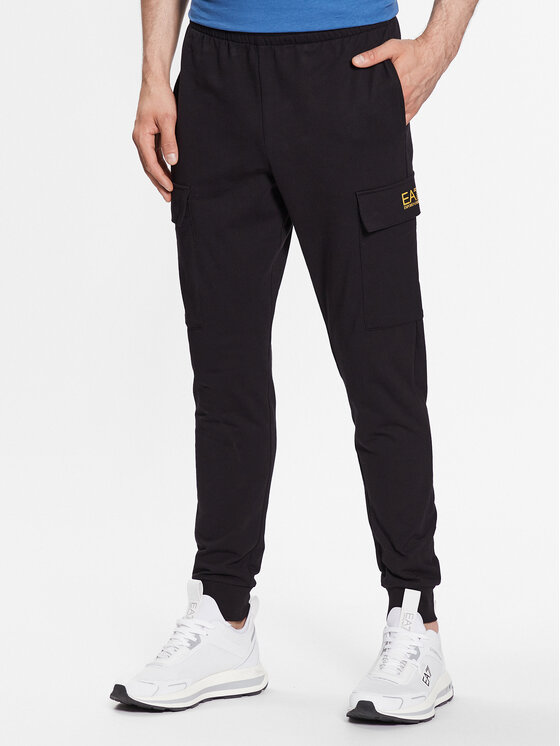 EA7 Emporio Armani Долнище анцуг 8NPP59 PJ05Z 0208 Черен Regular Fit за Мъже цена