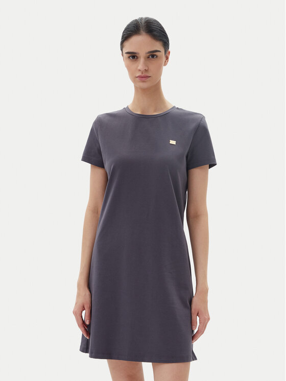 EA7 Emporio Armani Ежедневна рокля 7W000084 AF12484 U8115 Сив Regular Fit за Жени цена