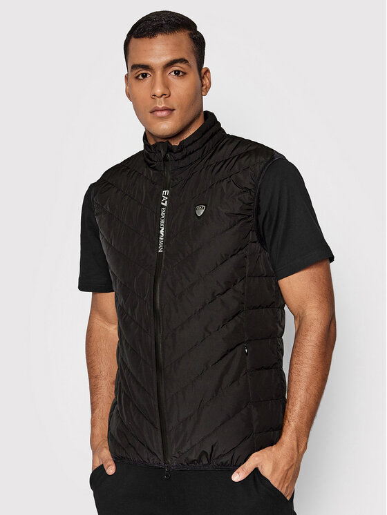 EA7 Emporio Armani Елек 8NPQ03 PNE1Z 1200 Черен Regular Fit за Мъже цена