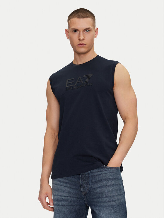 EA7 Emporio Armani Мъжки топ 7M000223 AF10375 UB102 Тъмносин Regular Fit за Мъже цена
