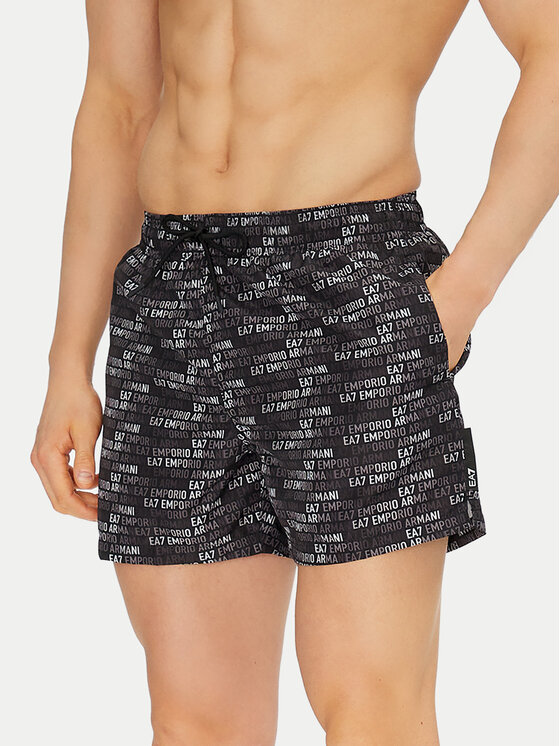 EA7 Emporio Armani Плувни шорти 7M000510 AF13059 MC085 Черен Regular Fit за Мъже цена