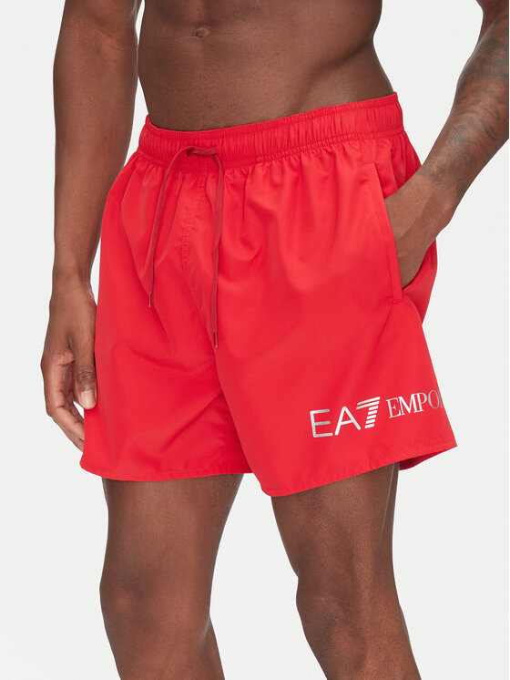 EA7 Emporio Armani Плувни шорти 7M000519 AF13049 M5023 Червен Regular Fit за Мъже цена