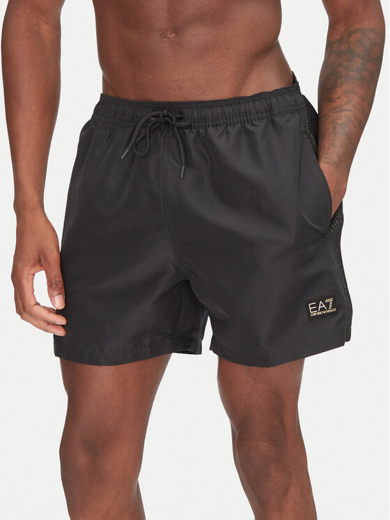 EA7 Emporio Armani Плувни шорти 7M000530 AF13241 UC001 Черен Regular Fit за Мъже цена