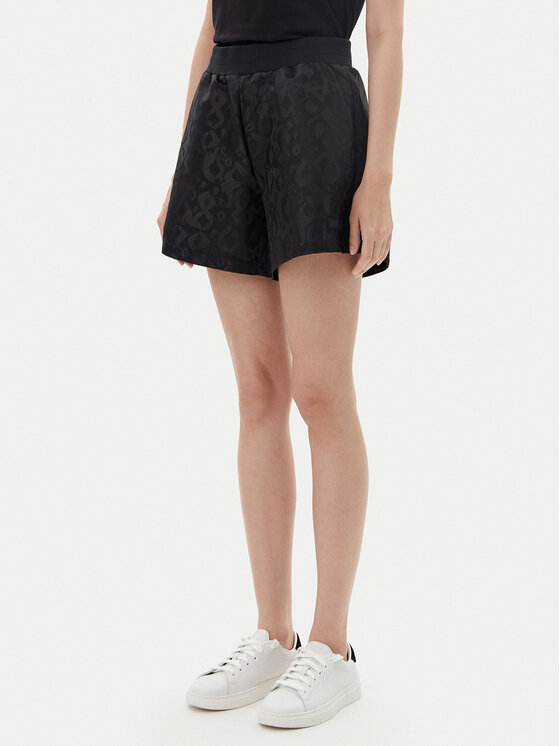 EA7 Emporio Armani Спортни шорти 7W000484 AF15382 FC006 Черен Loose Fit за Жени цена