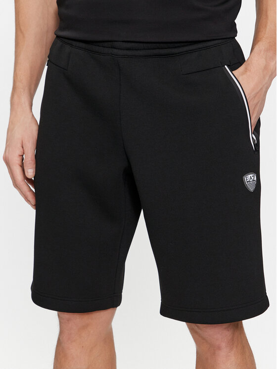 EA7 Emporio Armani Спортни шорти 8NPS08 PJ4EZ 1200 Черен Regular Fit за Мъже цена