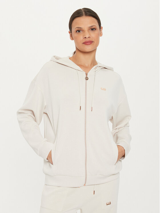 EA7 Emporio Armani Суитшърт 6DTM08 TJZBZ 1120 Бежов Regular Fit за Жени цена