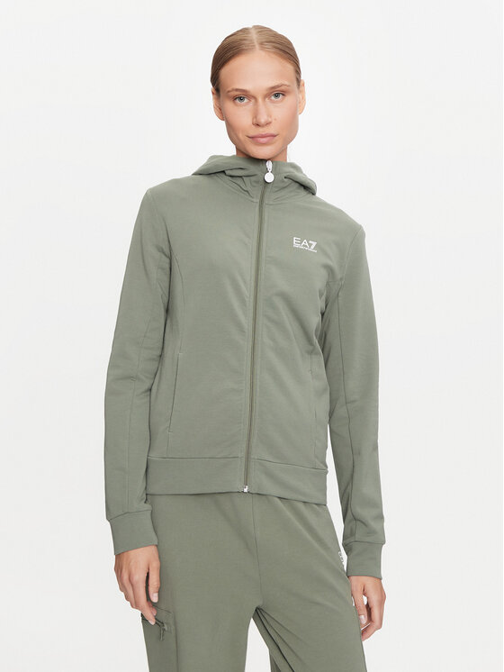 EA7 Emporio Armani Суитшърт 6DTM10 TJZEZ Зелен Regular Fit за Жени цена