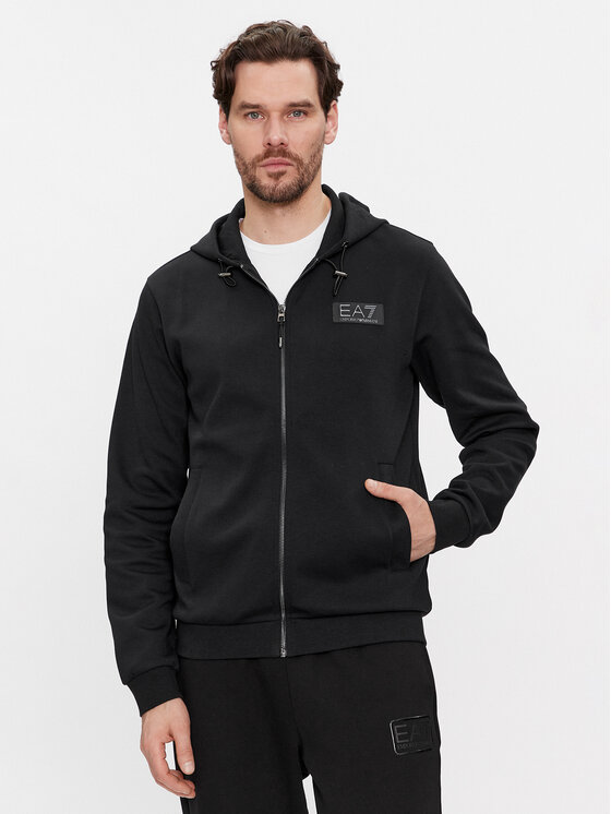 EA7 Emporio Armani Суитшърт 6RPM82 PJARZ 1200 Черен Regular Fit за Мъже цена