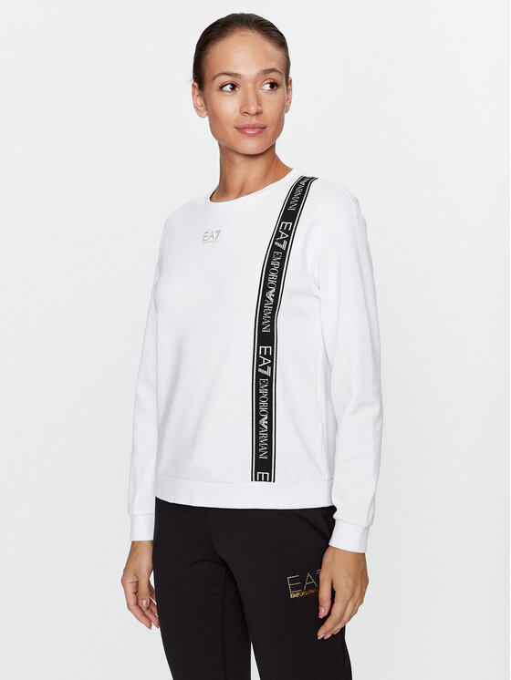 EA7 Emporio Armani Суитшърт 6RTM25 TJKWZ 1100 Бял Regular Fit за Жени цена