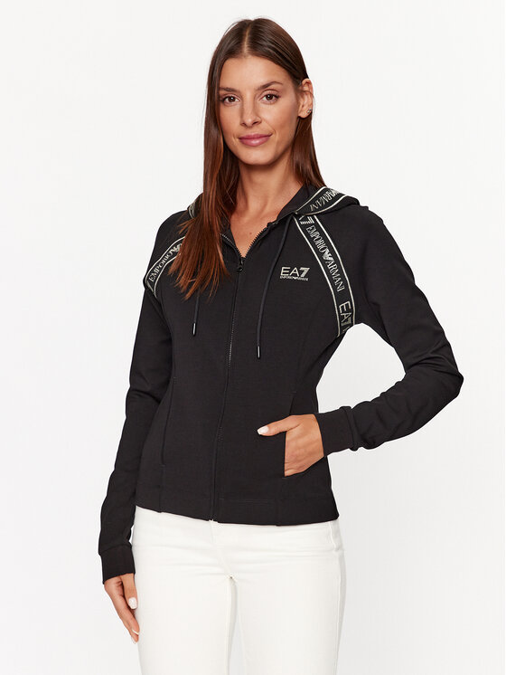 EA7 Emporio Armani Суитшърт 6RTM26 TJKWZ 1200 Черен Regular Fit за Жени цена