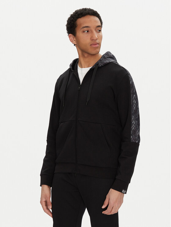 EA7 Emporio Armani Суитшърт 7M000209 AF12660 UC001 Черен Modern Fit за Мъже цена