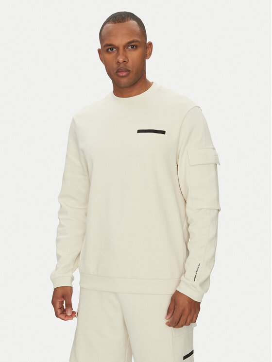 EA7 Emporio Armani Суитшърт 7M000324 AF12660 U1112 Екрю Regular Fit за Мъже цена
