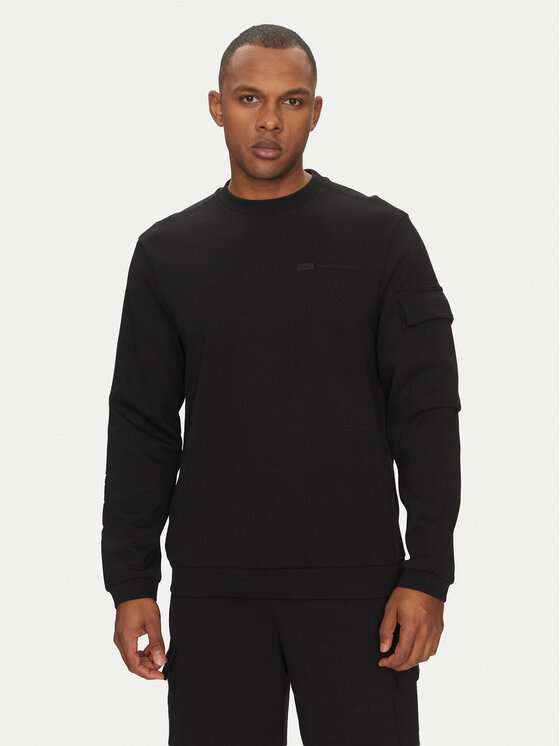 EA7 Emporio Armani Суитшърт 7M000324 AF12660 UC001 Черен Regular Fit за Мъже цена