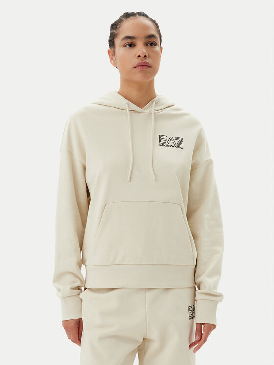 EA7 Emporio Armani Суитшърт 7W000101 AF12473 U1079 Бежов Loose Fit за Жени цена
