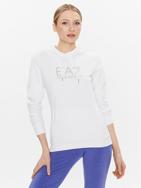 EA7 Emporio Armani Суитшърт 8NTM36 TJCQZ 0101 Бял Regular Fit за Жени цена