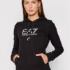 EA7 Emporio Armani Суитшърт 8NTM36 TJCQZ 1200 Черен Regular Fit за Жени цена
