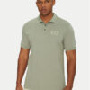 EA7 Emporio Armani Тениска с яка и копчета 7M000300 AF13739 U8058 Сив Regular Fit за Мъже цена
