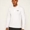 EA7 Emporio Armani Тениска с яка и копчета 8NPF05 PJM5Z 1100 Бял Regular Fit за Мъже цена