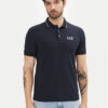 EA7 Emporio Armani Тениска с яка и копчета 8NPF16 PJVUZ 1562 Тъмносин Slim Fit за Мъже цена