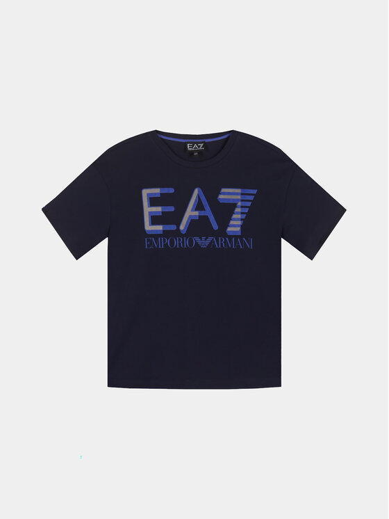 EA7 Emporio Armani Тишърт 6RBT58 BJ02Z 1554 Тъмносин Regular Fit за Момчета цена