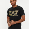 EA7 Emporio Armani Тишърт 7M001106 AF10373 MC004 Черен Regular Fit цвят на ниска цена