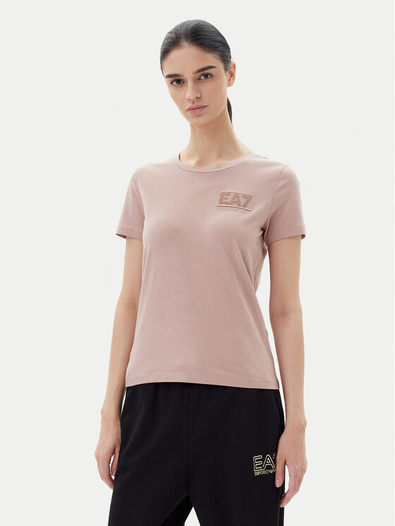 EA7 Emporio Armani Тишърт 7W000492 AF10373 U4079 Розов Regular Fit за Жени цена