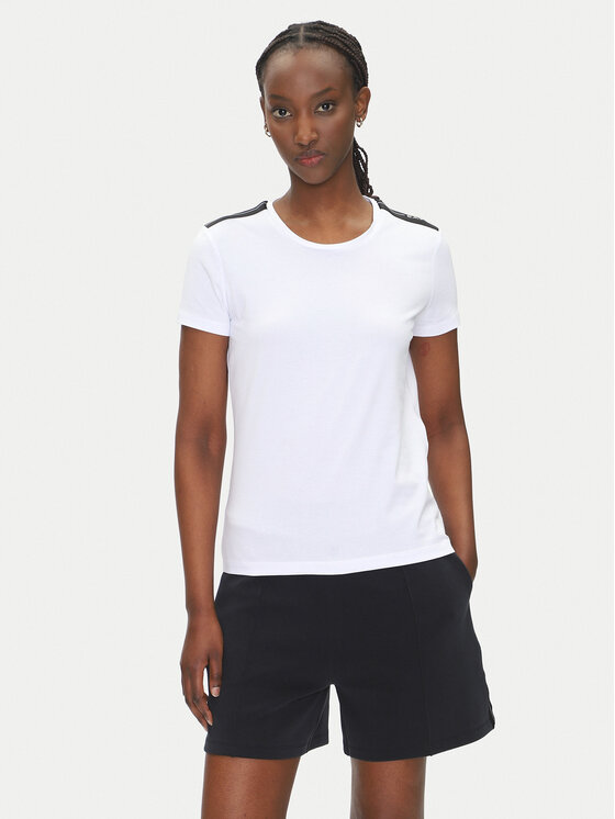 EA7 Emporio Armani Тишърт 7W000497 AF14880 U0002 Бял Regular Fit за Жени цена