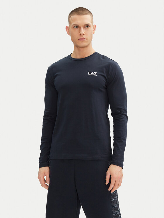 EA7 Emporio Armani Тишърт 8NPT28 PJVQZ 1562 Тъмносин Regular Fit за Мъже цена