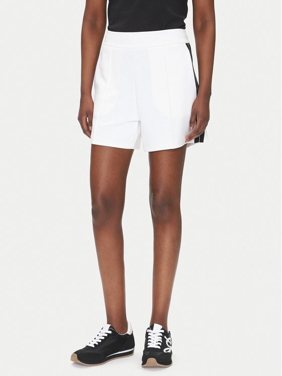 EA7 Emporio Armani Шорти от плат 7W000176 AF12643 U0002 Бял Regular Fit за Жени цена
