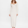 Edited Плетена рокля Sunna EDT6713001000002 Екрю Slim Fit за Жени цена