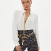 Elisabetta Franchi Блуза CA0-934-6E2-V420 Бял Standard Fit за Жени цена
