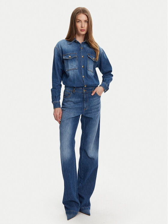 Elisabetta Franchi Гащеризон TJ-38D-51E2 Син Regular Fit за Жени цена