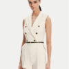 Elisabetta Franchi Гащеризон TU-T45-51E2 Бежов Regular Fit за Жени цена