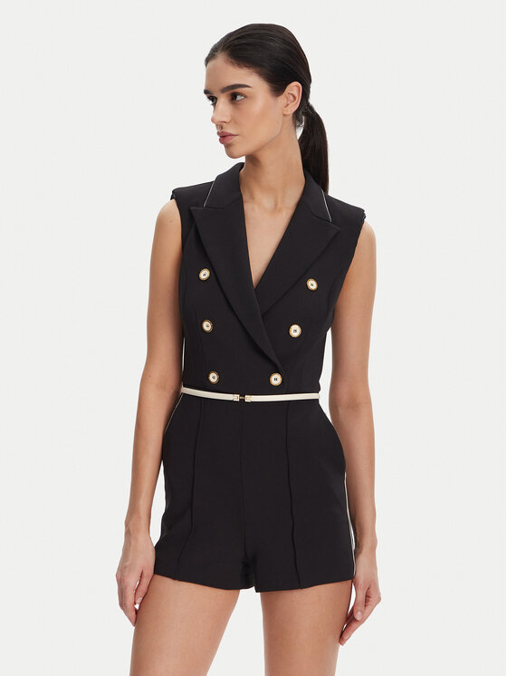 Elisabetta Franchi Гащеризон TU-T45-51E2 Черен Regular Fit за Жени цена