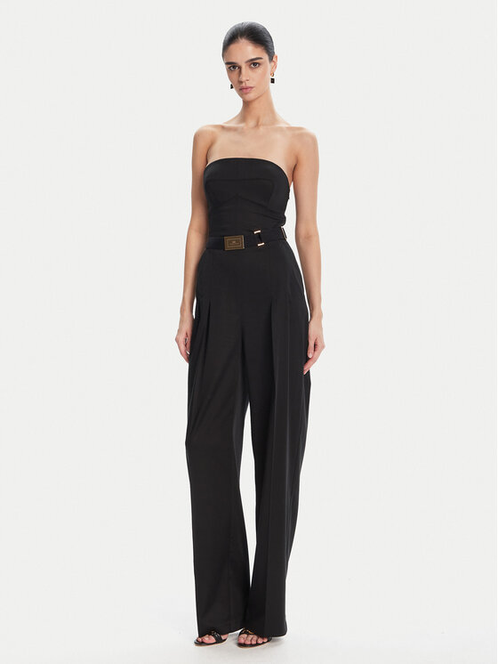 Elisabetta Franchi Гащеризон TU05152E2 110 Черен Regular Fit за Жени цена