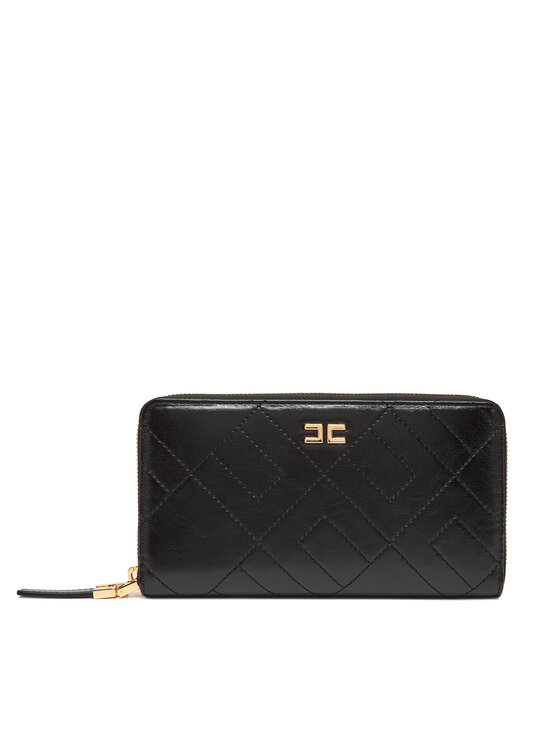 Elisabetta Franchi Голям дамски портфейл PF-88A-52E2-V190 Черен за Жени цена